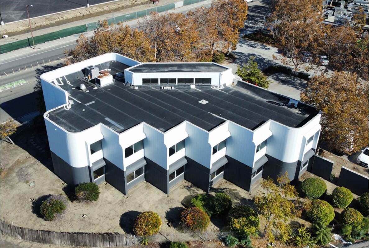 Aerial view of Mosaic Technology Center in San Jose