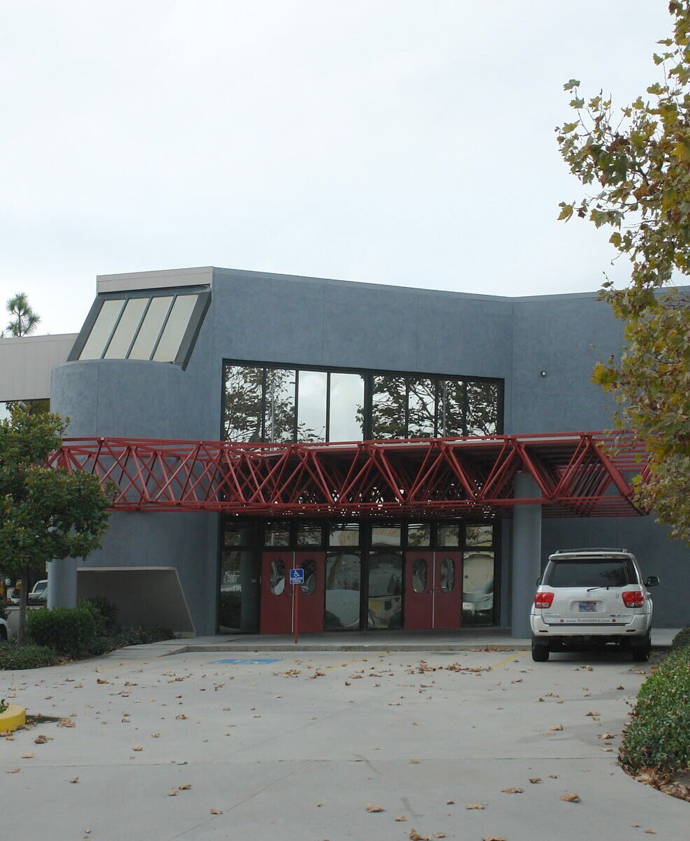 Exterior entrance of Mosaic Technology Center at 1721 Old Bayshore Highway in San Jose, California